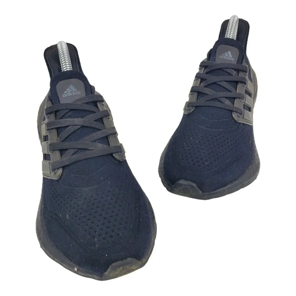 ADIDAS Shoes ULTRABOOST 21 J Womens Size 4 Triple Black Running Sneaker FY5390